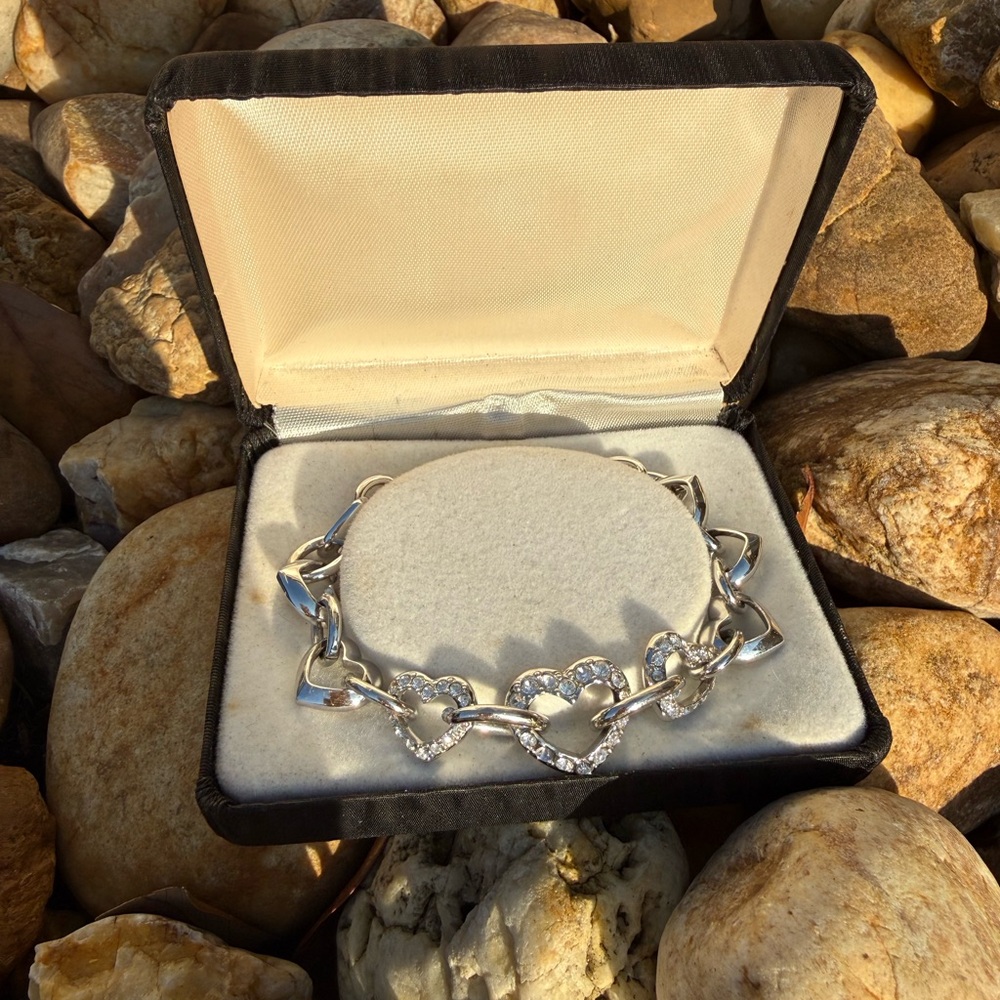 Swarovski Heart Link Bracelet